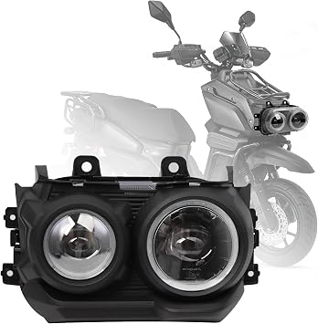 mokuo Motorcycle 12V 55W Headlight Assenblies Fit for 2022 Yamaha Zuma 125,Chinses Scooter Tank 200 X-PRO