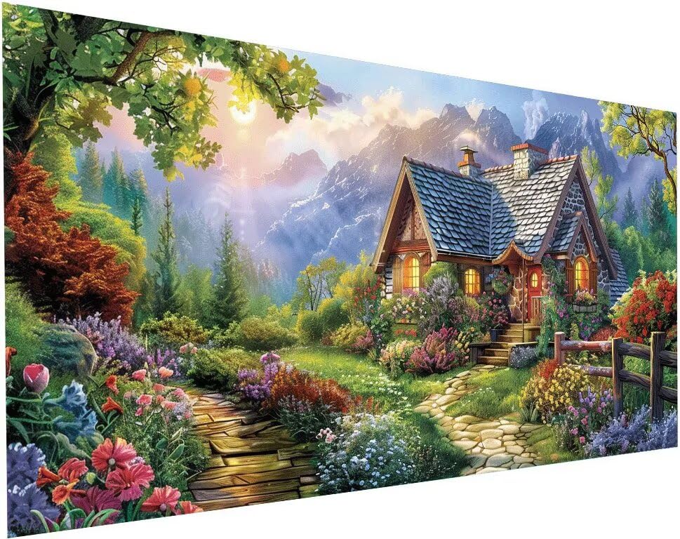 Peinture diamant adulte paysage S-126 avec broderie diamant kit complet 50x100 cm pour décoration