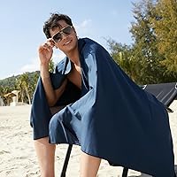 Vista 7 de Toalla de microfibra Rainleaf perfecta para viajes y gimnasio y camping. Secado rápido - Super absorbente - Ultra compacta - Liviana. Adecuada