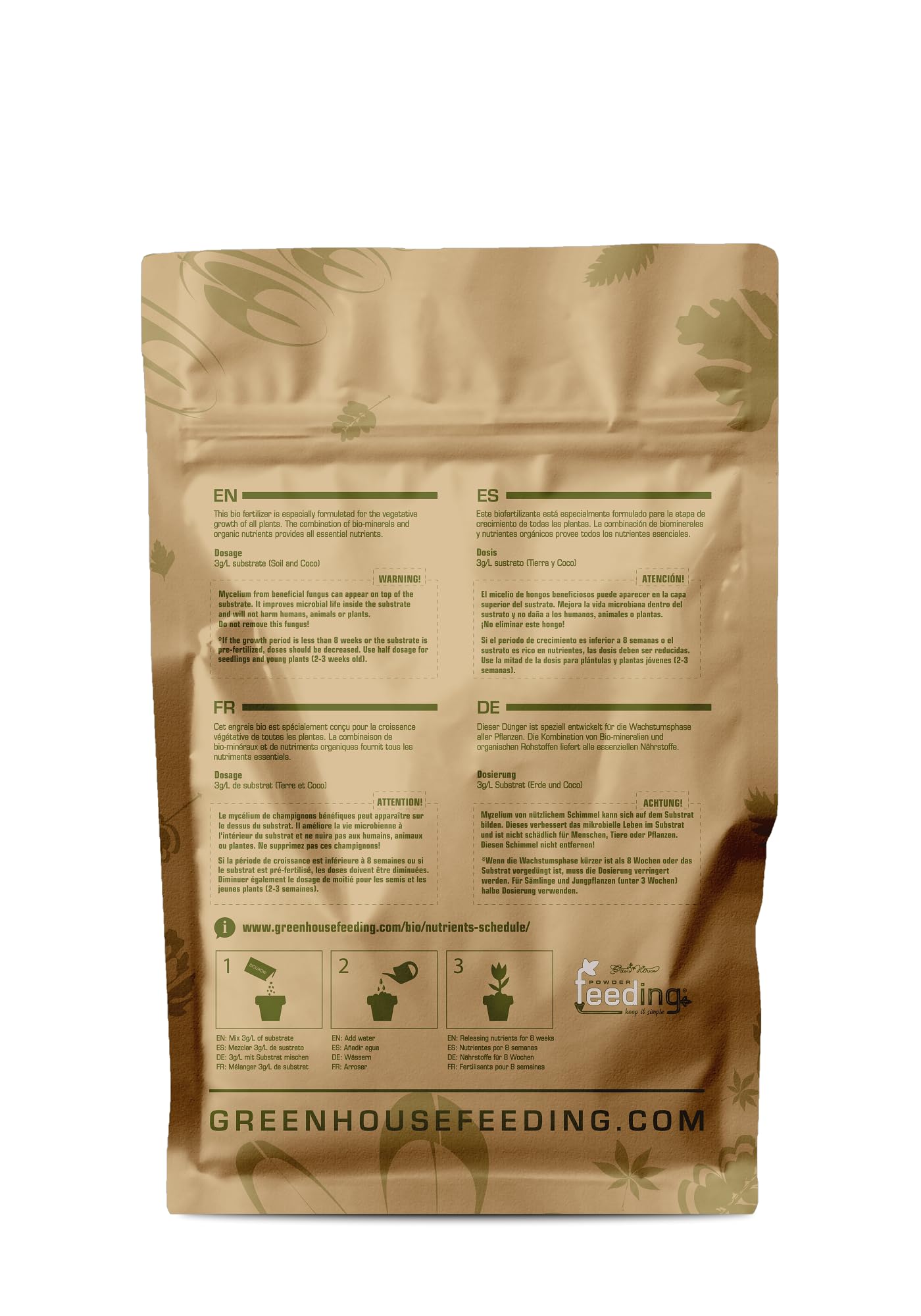 Düngerset – BioGrow Kit (500 g) + BioBloom (500 g) – Komplettset mit Dünger für Wurzeln, Blüte und Wachstum – Green House Feeding Pack – Outdoor und Indoor