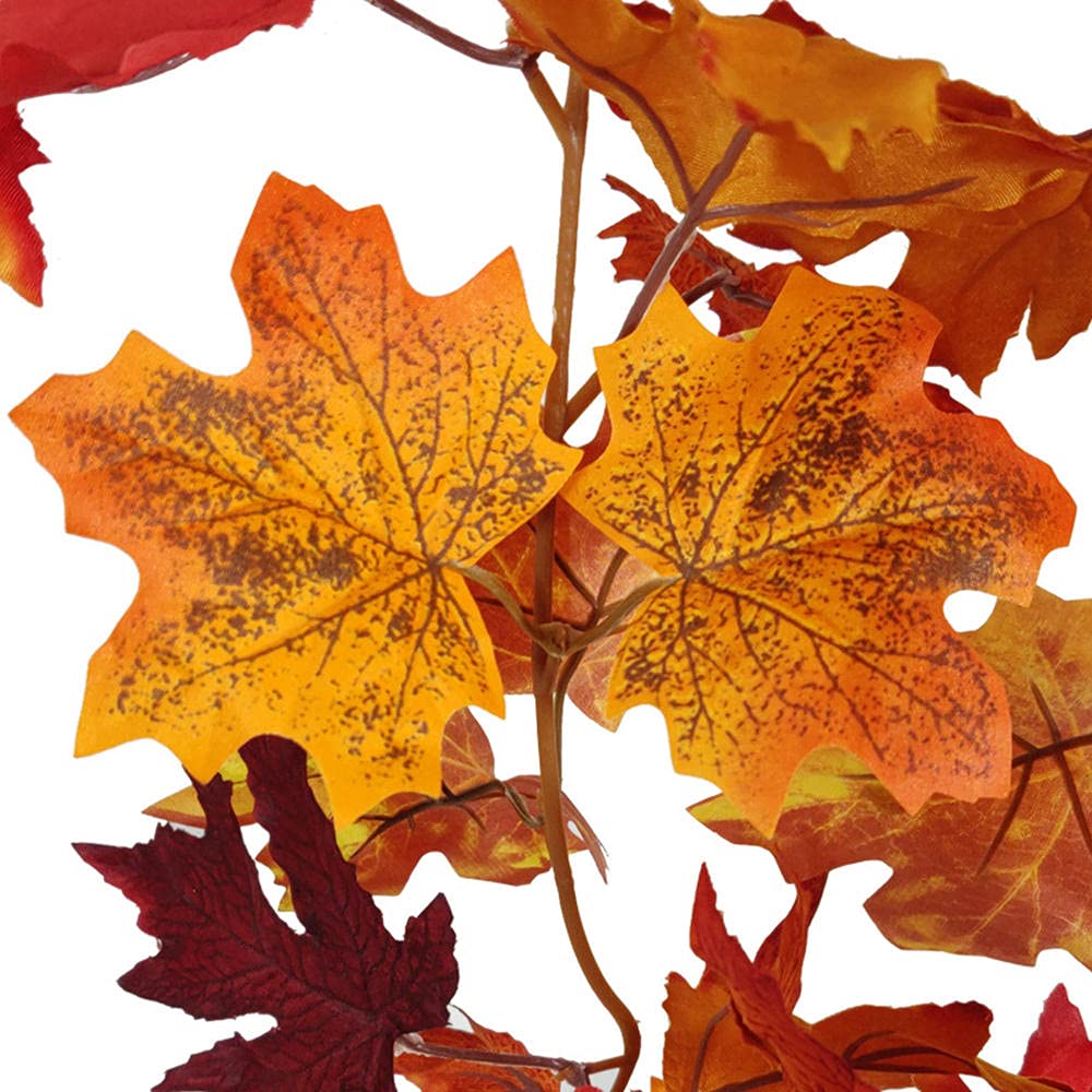 Confezione da 2 Ghirlande di foglie d'acero artificiali da appendere per il Ringraziamento, Halloween, autunno e decorazioni per la casa (F) | Leroy Merlin