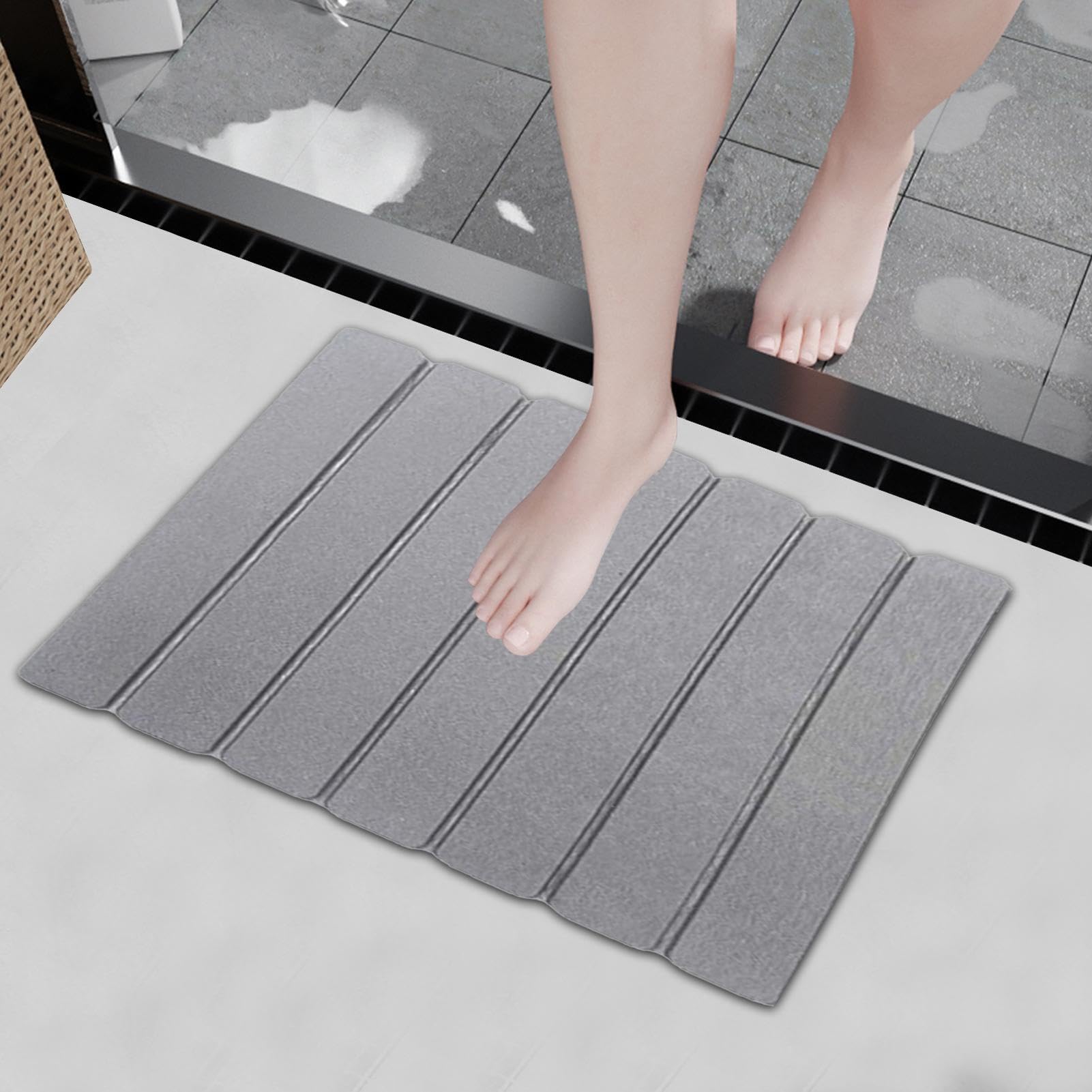 Tapis de Terre de diatomée – Diatomée Naturelle, antidérapant, léger
