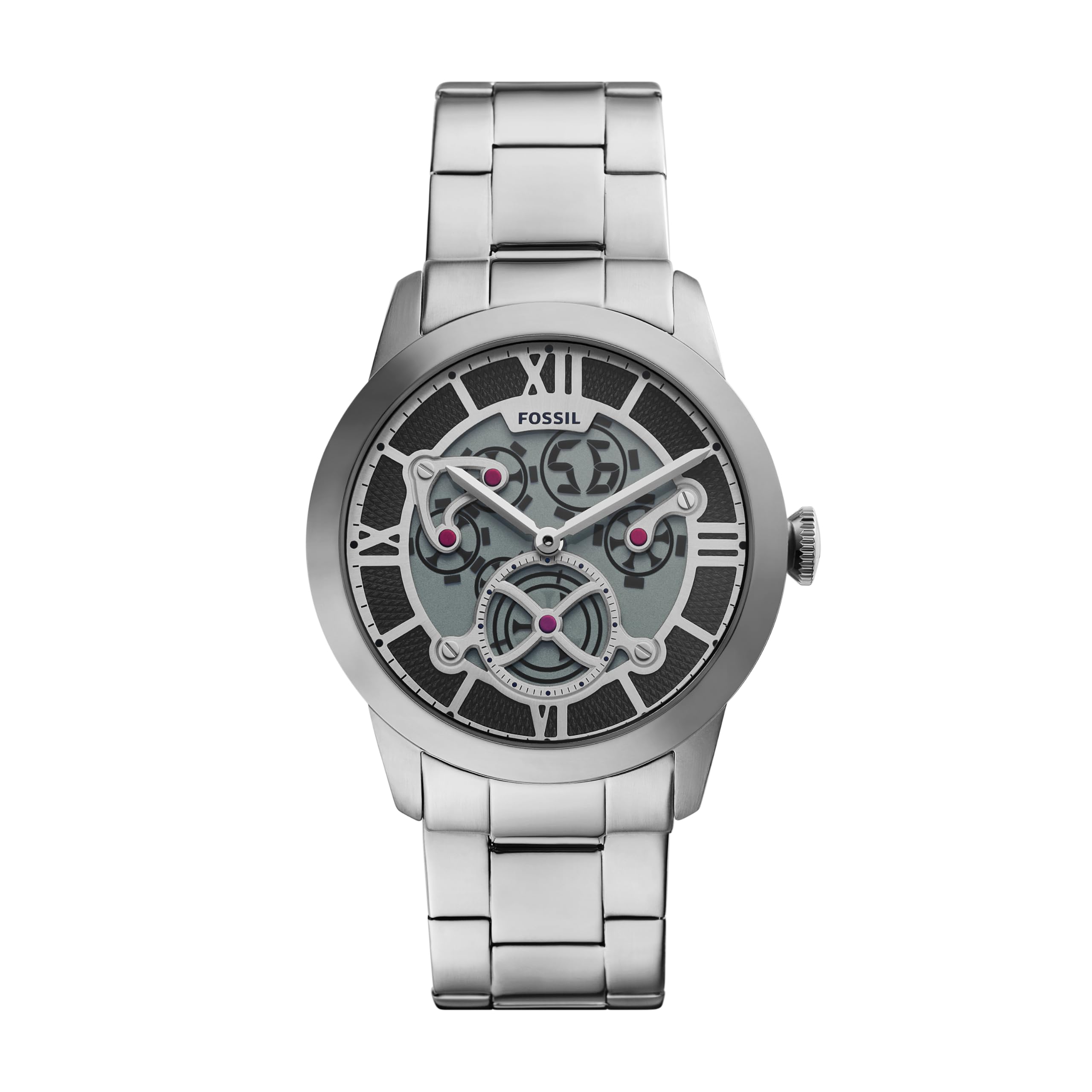 Fossil Townsman Uomo Orologio in acciaio inossidabile color argento 42MM, FS6192