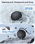 Monster Haut-parleur Bluetooth, IPX8 Haut-parleur de douche étanche, Bluetooth 5.4 avec Loud HD Son et basse robuste, extra longue durée de jeu Punchy, pour la maison, Beaches Portable haut-parleurs extérieurs sans fil