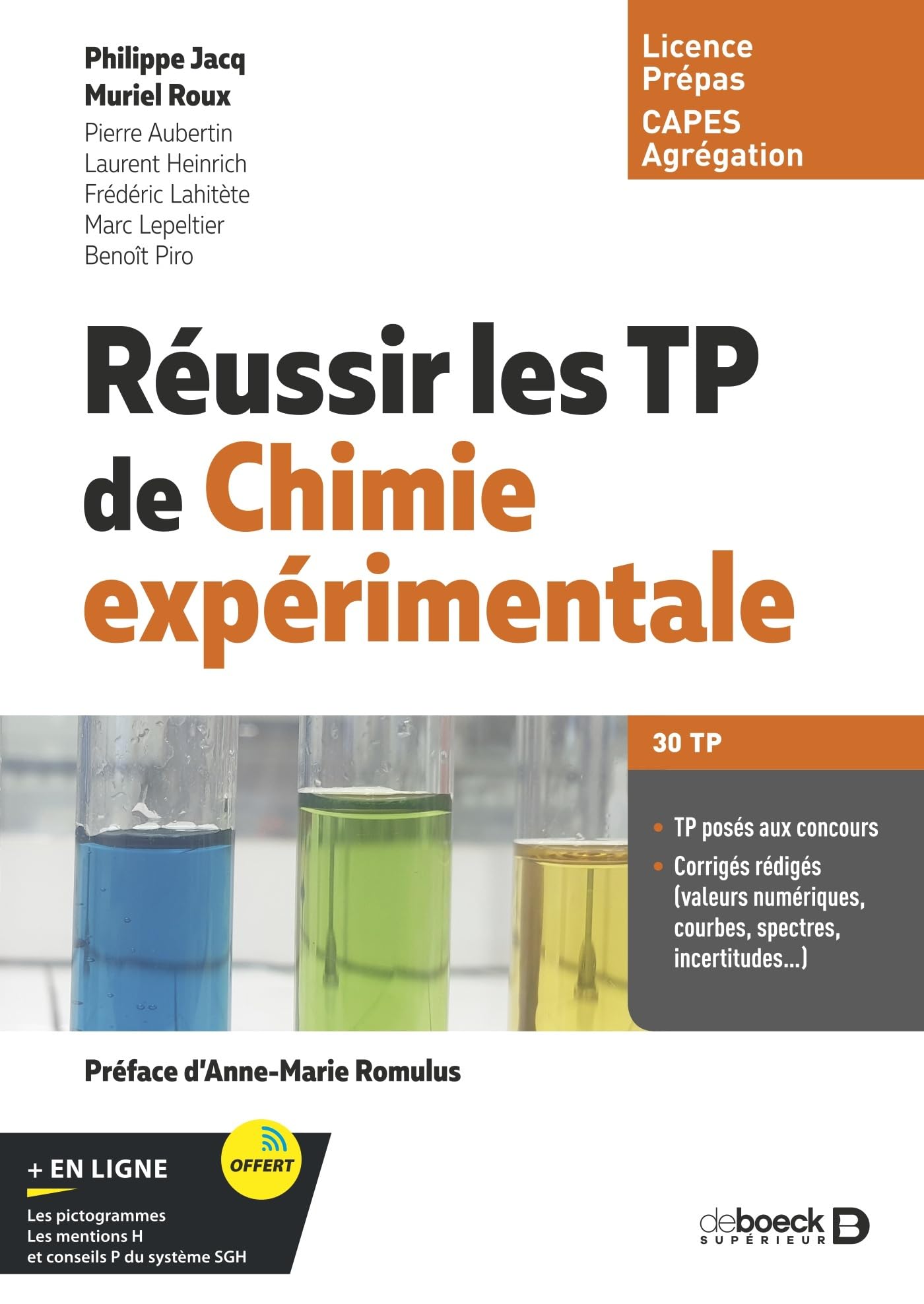 Réussir les TP de chimie expérimentale: Licence et capes de chimie, Classes prépas