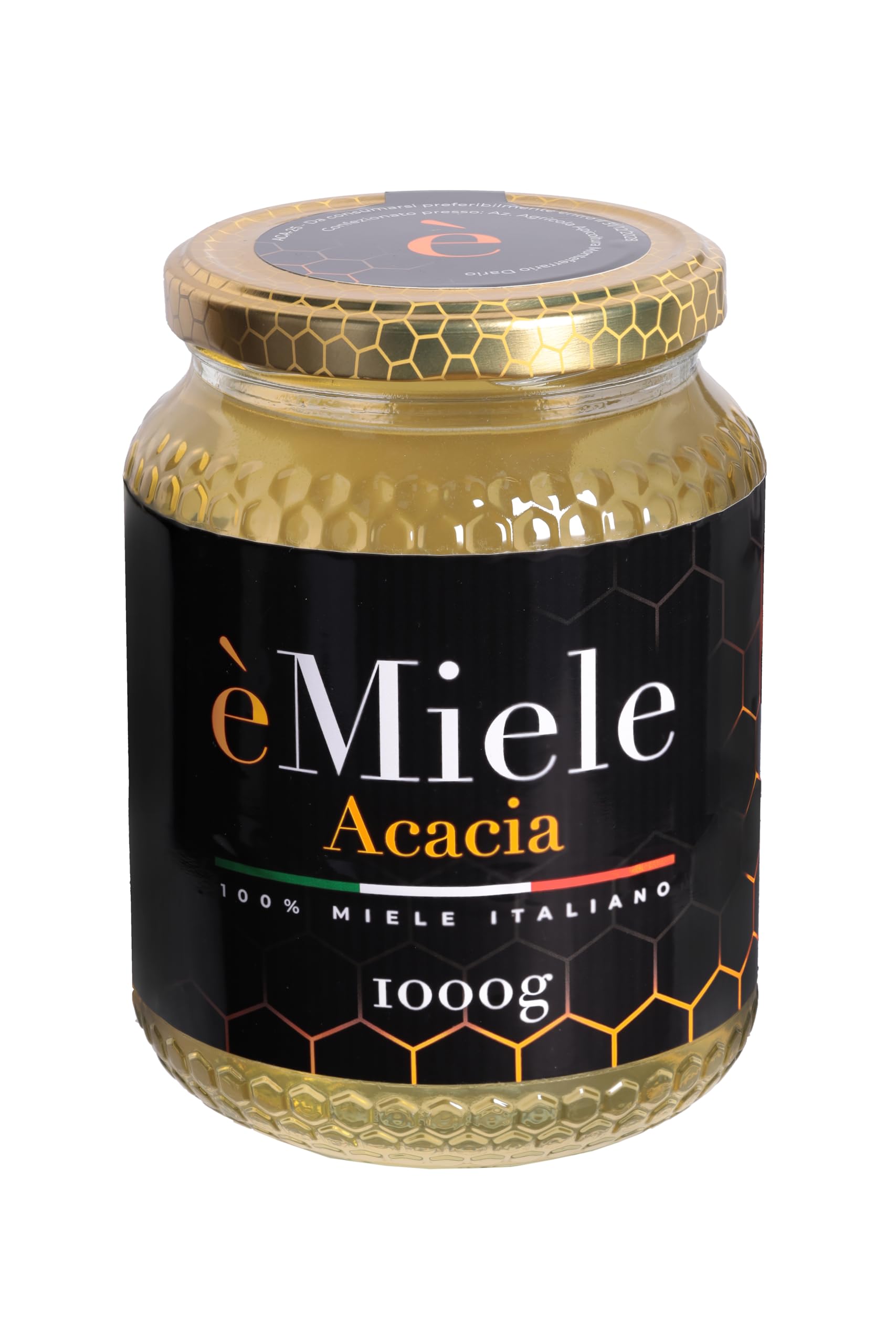 èMiele - Miele Biologico Italiano di Acacia, 1000 gr, raccolto in Canavese - Piemonte - Italia