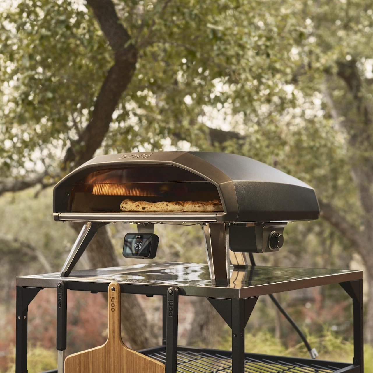 Ooni Koda 2 Pro 18" Gas Pizzaofen – Schwarzgrau – Gas Pizzaofen mit 2 Kochzonen – Kompakt & Tragbarer Outdoor Pizza Ofen – Perfekt für Neapolitanische Pizza in 60 Sekunden