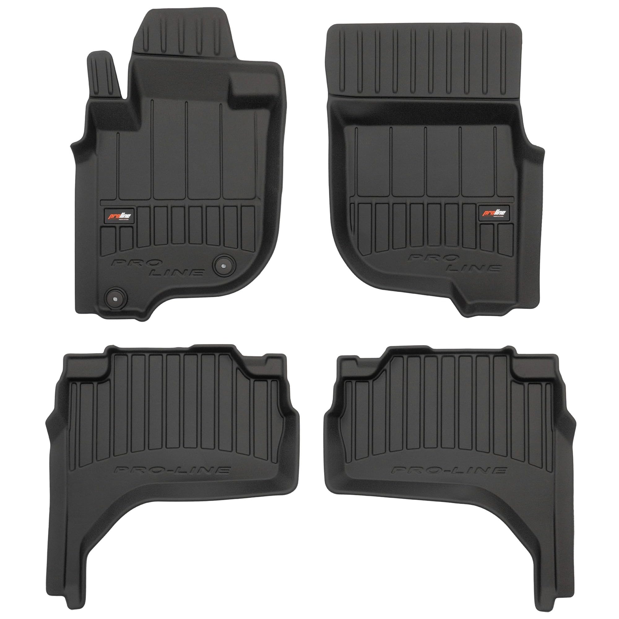 MOTOS Tappetini in gomma per auto adatto per Mitsubishi L200 VI dal 2019 Migliorate il vostro comfort di viaggio con il tappetino antiscivolo per auto 3D.
