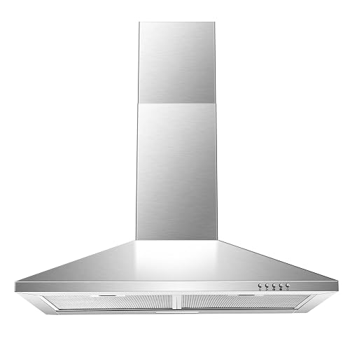 SNDOAS Range Hood 30 Inch, Wall Mount Range Hood in Stainless Steel