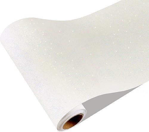 Vista 58 de CRE8TIVE Papel tapiz marrón oscuro con purpurina, borde de pared para despegar y pegar, 8 x 80 pulgadas, papel tapiz de tela brillante, extraíble