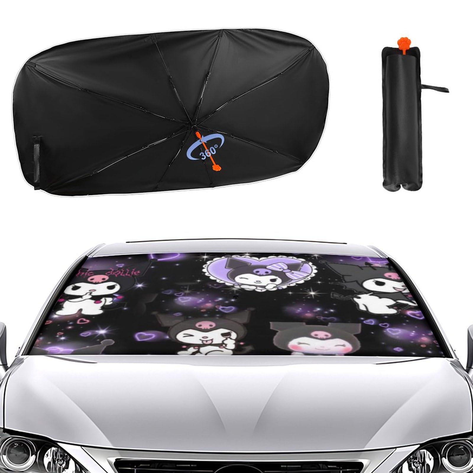 50プリウス中間ストレート クロミちゃん Amazon | クロミ ちゃん (3) 車用 サンシェード 傘型 折り畳み式