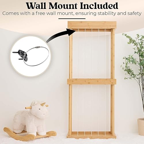 Miniatura 3 de Zoo de animales de peluche de bambú de alta calidad, organizador grande de juguetes y contenedor de almacenamiento de felpa para dormitorios de