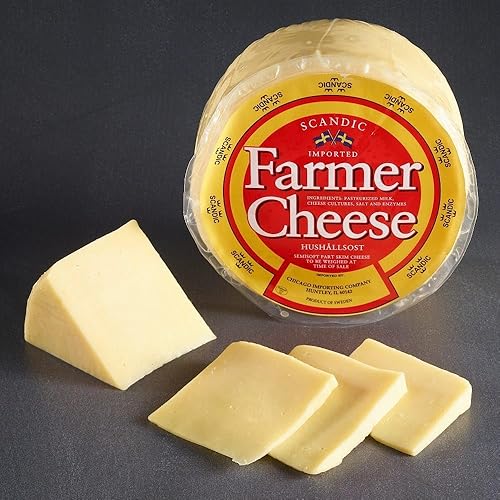 Miniatura 2 de Queso de granjero sueco Hushallsost  "Queso doméstico"  Rueda entera  Aproximadamente 2 libras