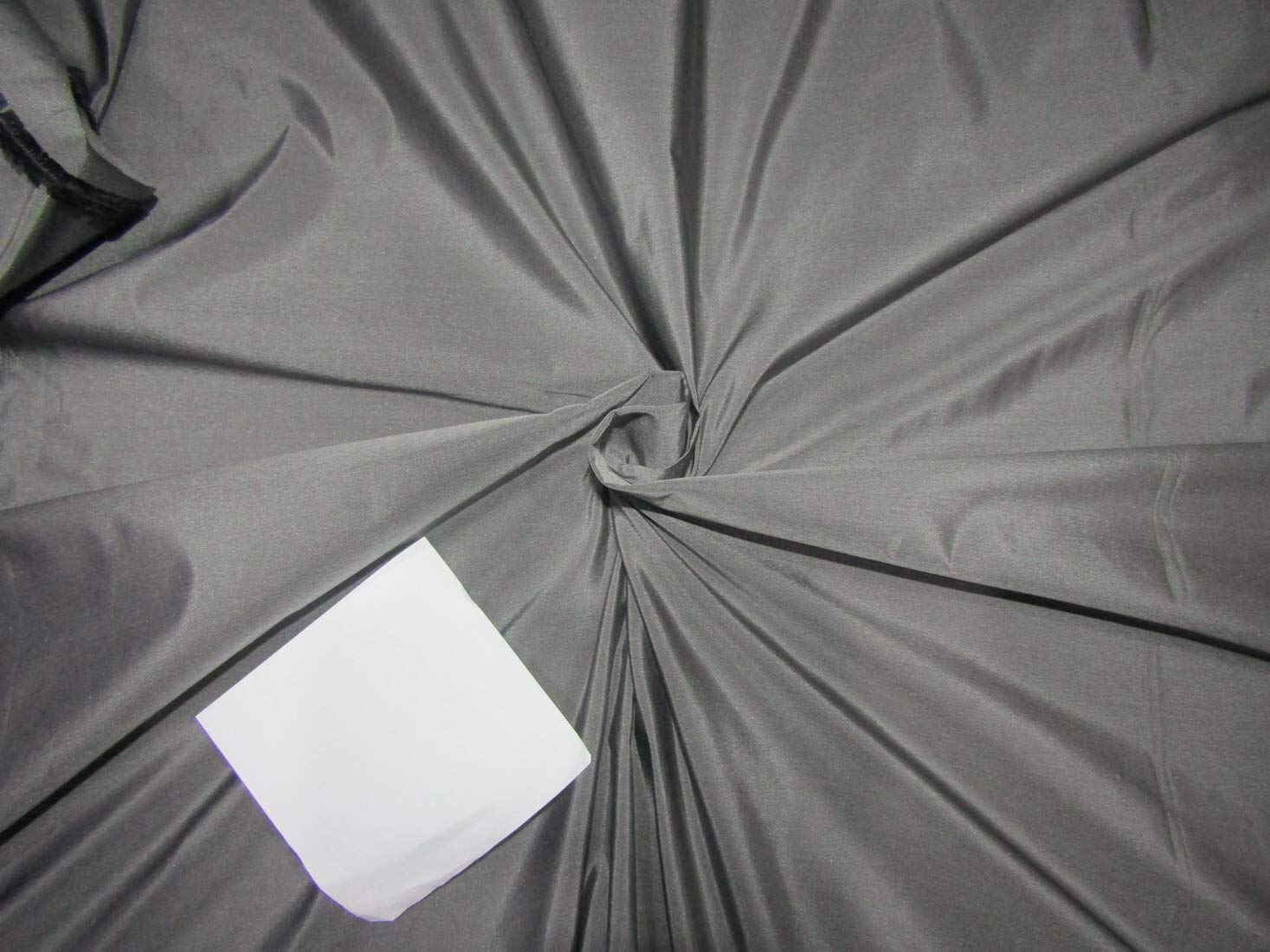 Taffetas 100% Soie Pure Noir et Argent TAF304 Tissu Couture Haute Couture