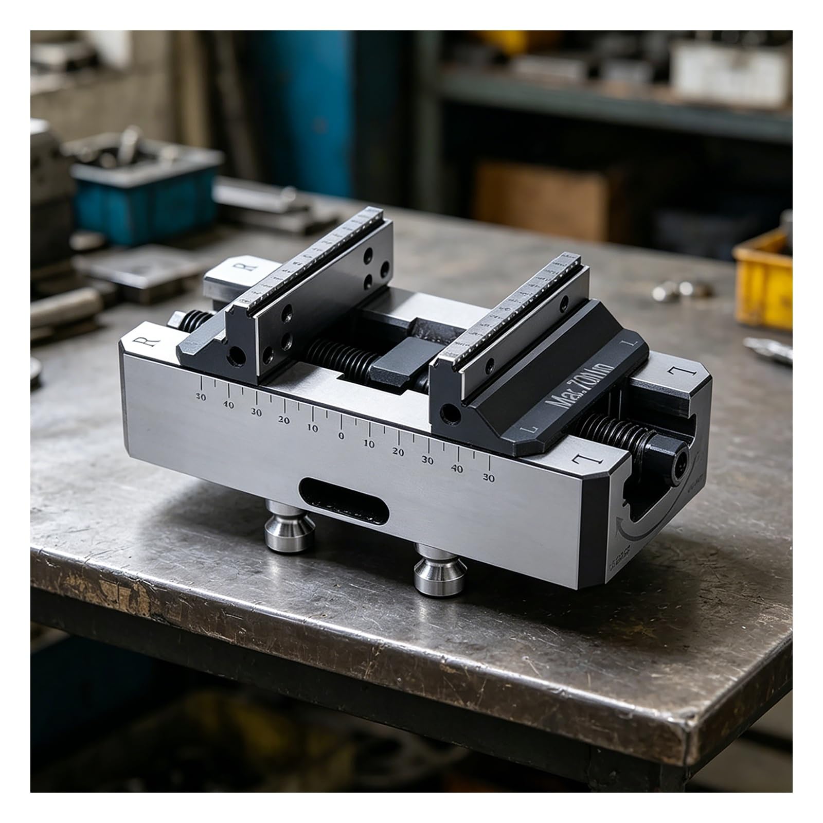 Yxzqloz Cnc Self-Centering Vise Precision Milling Machine Vise Automatic Self-Centering Clamping ; Clamping Range Of 6–160 Mm; For Machining Centers