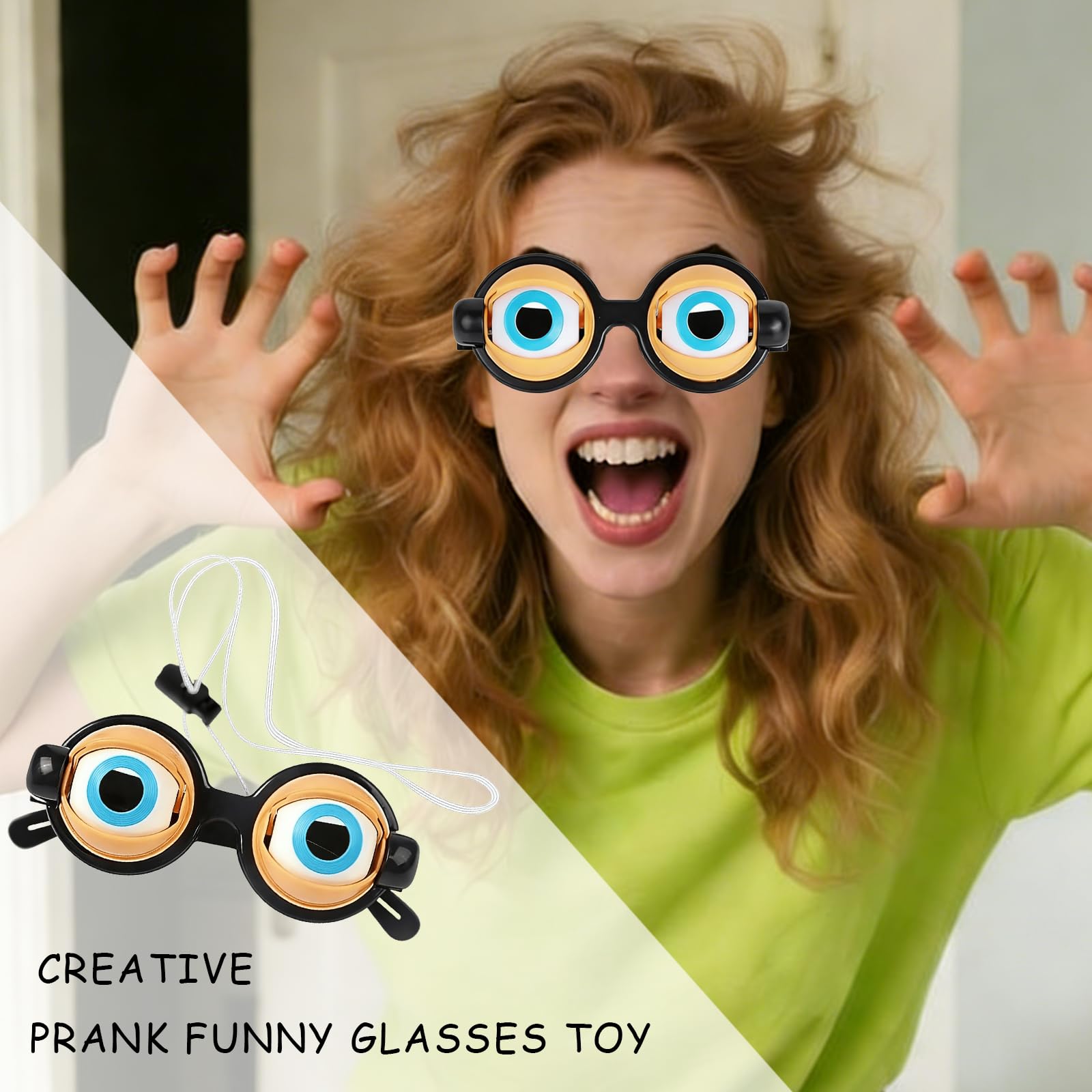 VOIDHUES Crazy Eyes Glasses Blinking Glasses Funny Glasses for Adults Suitable for Children And Adults Perfect for Halloween Carnivals - Image 4