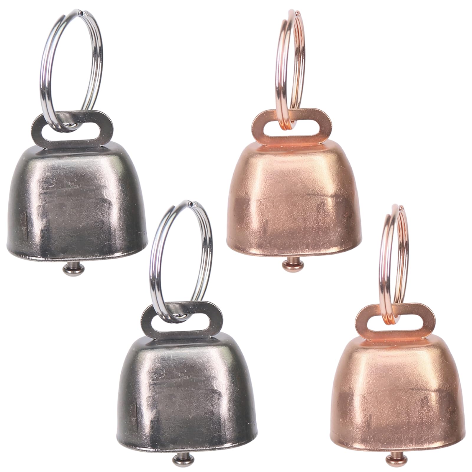 4 PCS Campana di Rame per Pascolo di Pecora,Campana di Bronzo Forte, Animale da Fattoria in Rame, per Bovini, Capra, Fattoria di Animali
