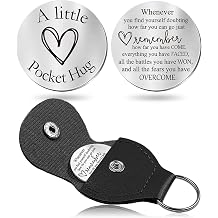 CINDYHE Pocket Hug Token keychain Gifts for Men Women Him Her Dad Mom Son Daughter Brothers Sisters Teacher Boy Girl Friends (Sobriety)