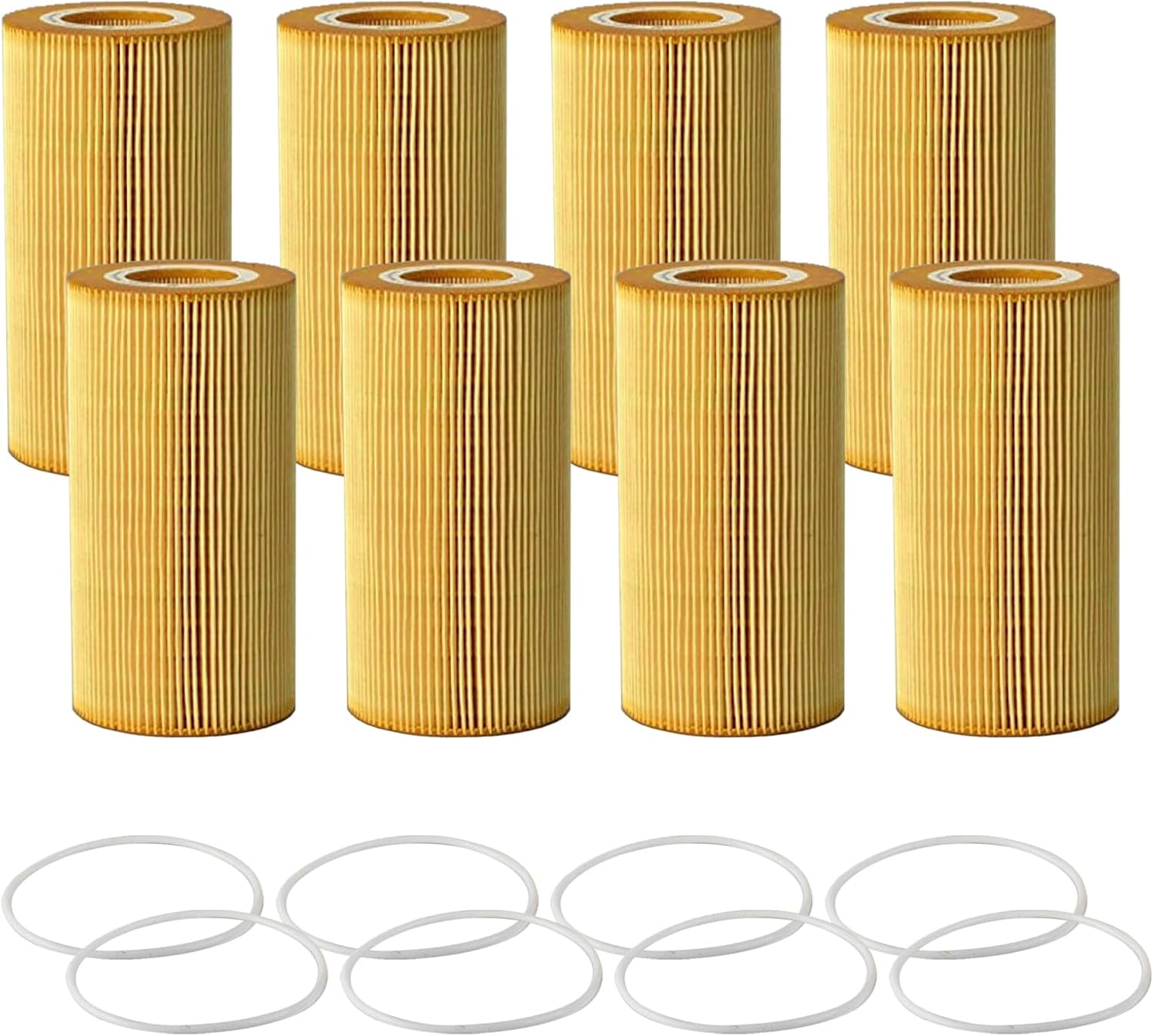 1948921PE Fuel Oil Filter Fits for Paccar MX-13 EPA13 MX13 Engines, Replaces # HU12103X 1948921 LP6043 LF16233 P550812, Pack of 8