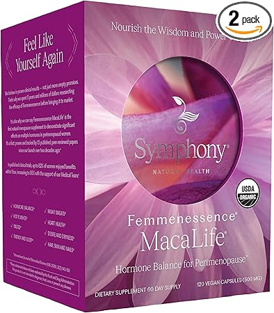 Foto de Femmenessence MacaLife - Clínicamente probado para la perimenopausia, suplementos naturales de equilibrio hormonal para mujeres, alivio de sofocos, sudores nocturnos, cambios de humor, sequedad, 120 (imagen 5)