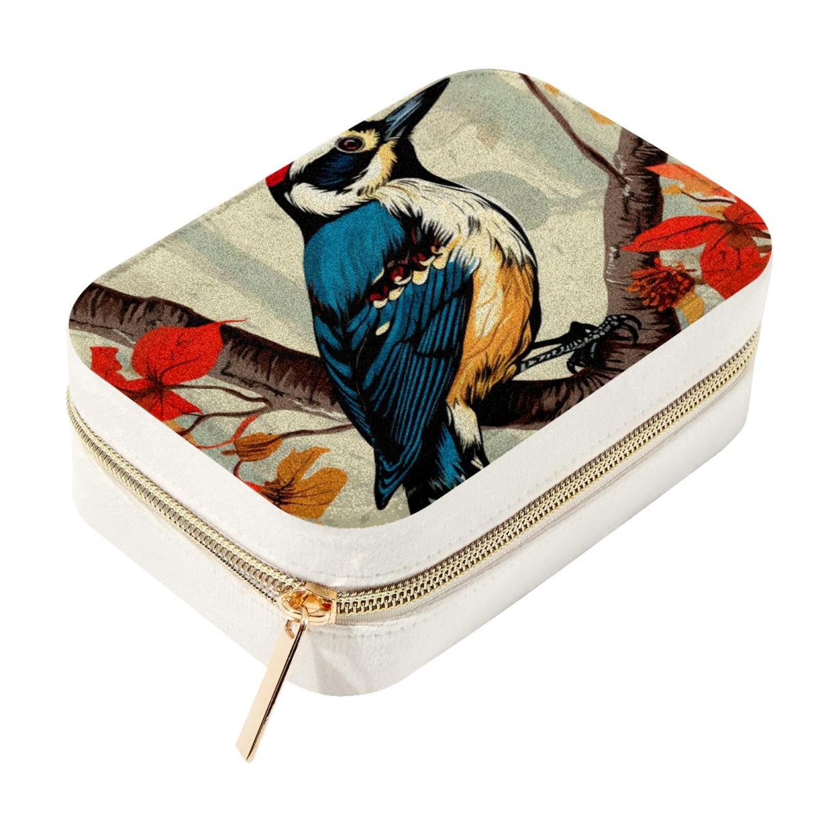 Boîte à bijoux élégante Woodpecker grand volume au design soigné