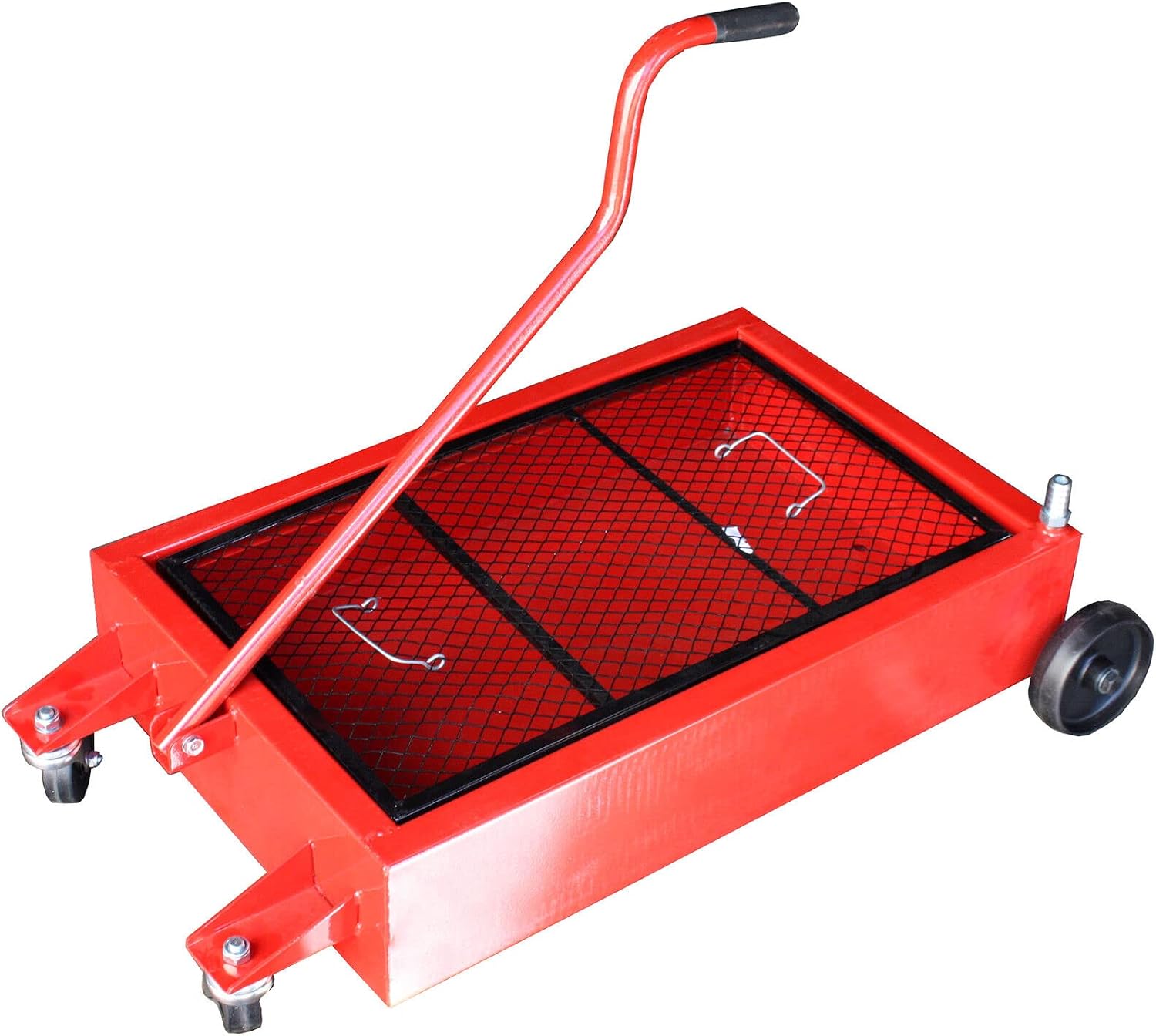ARC-POWER Low Profile 9 Gallon Waste Oil Drain Pan Tank Steel Reservoir Quick Oil Change