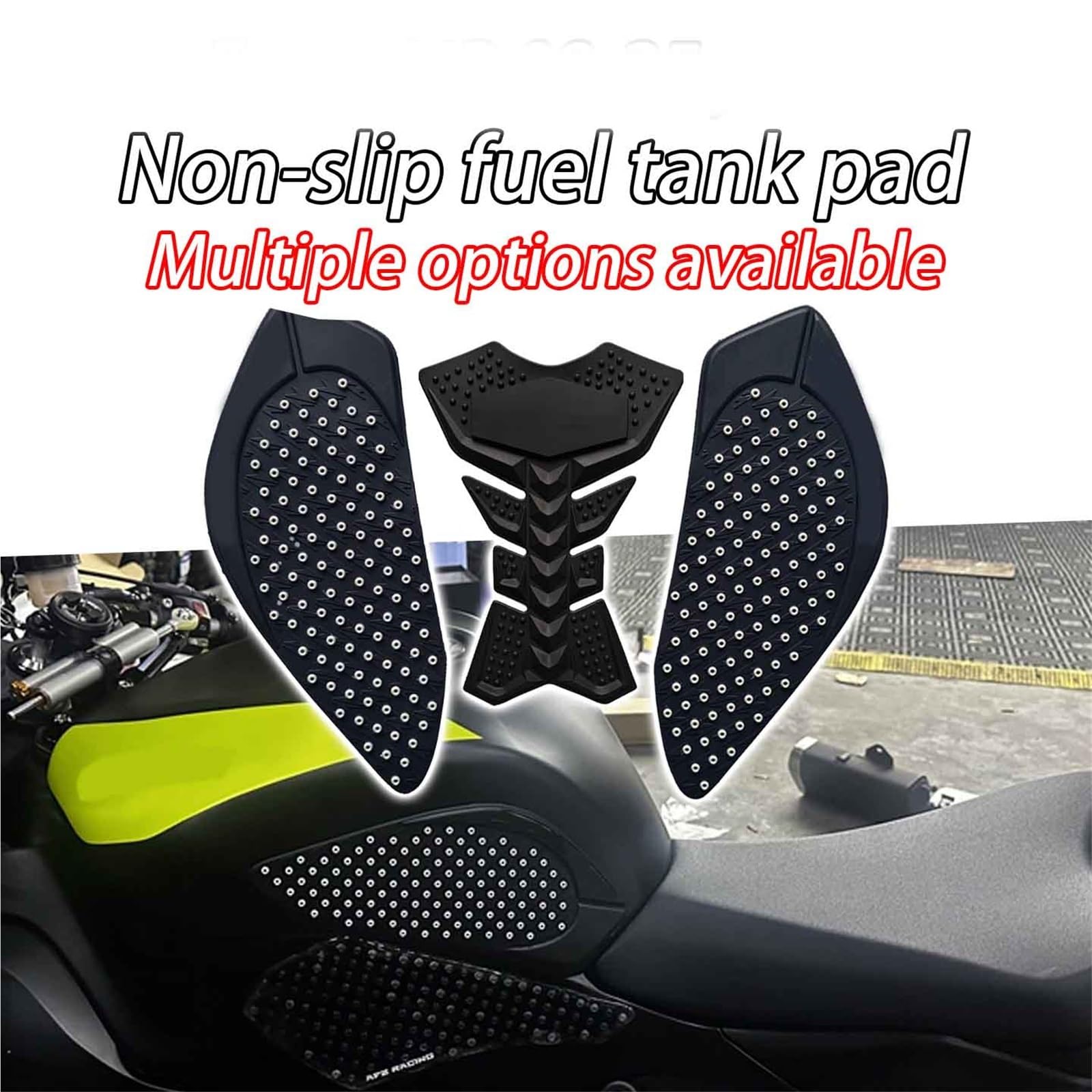 Für Kawasaki Für ZX6R Für ZX-6R 2009-2025 Motorrad Gummi Anti-Rutsch Aufkleber Tank Pad Schützende Seite Dekorative Stick Geeignet