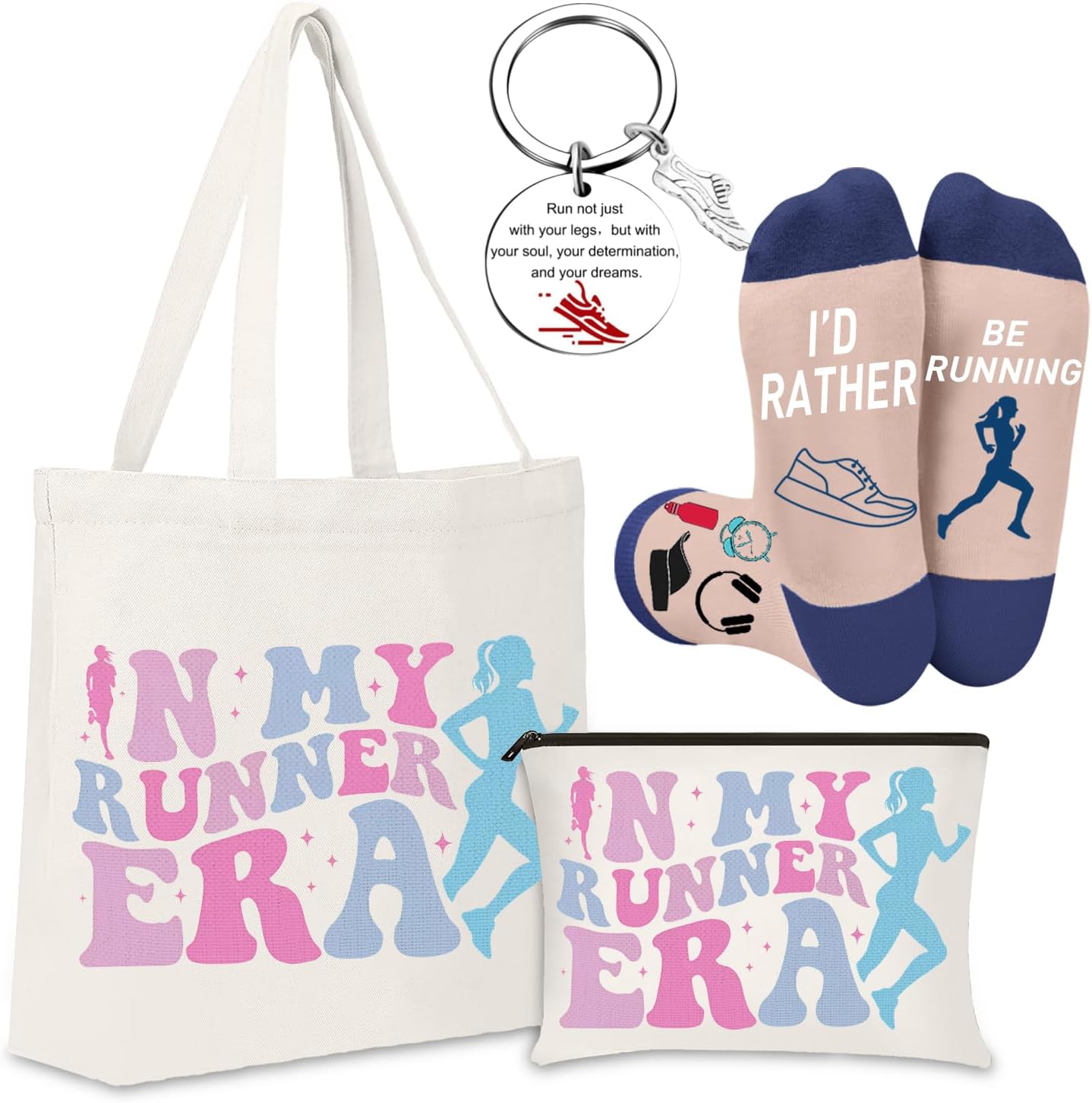 Cool Runner Gifts Women Cross Country Running Gifts Men Funny Runner Socks Runner Running Makeup Bag Gift for Runner