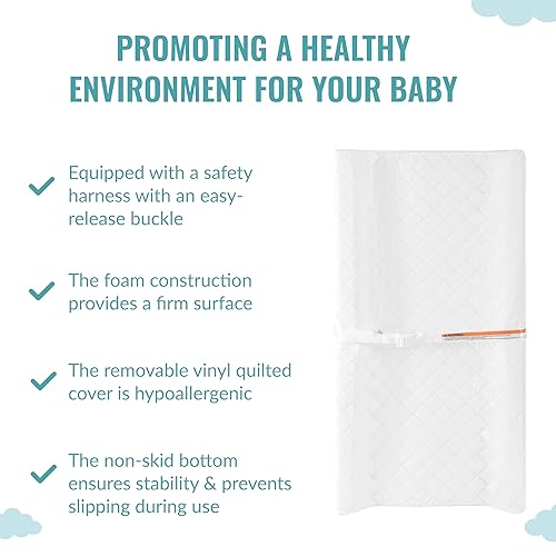 Miniatura 6 de Dream On Me Cambiador de contorno comprimido, blanco