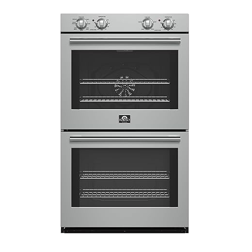 Forno Vomero 30-Inch Double Wall Oven – 10 Cu. Ft. Capacity, Stainless Steel, 7100W Convection, Mechanical Controls, Self-Cleaning Function