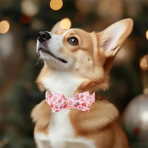 Miniatura 192 de Collar de perro con bandera estadounidense con pajarita, collar patriótico para perros pequeños, medianos y grandes, talla XS