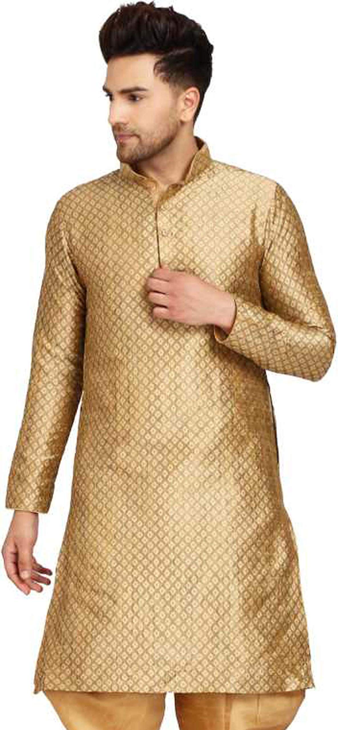 over crowd Men's Jacquard Kurta for Mens-picture-35