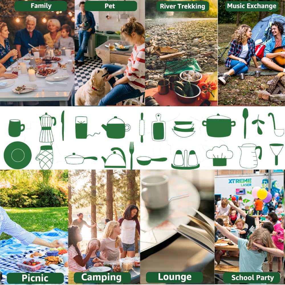 MISISIPI [7.1In 200Pcs] 100% Compostable Forks Biodegradable Forks HeavyDuty No Plastic Forks Eco-friendly HeavyWeight Disposable Forks Tableware Set for Lounge,Party,BBQ,Cafeteria,Wedding,Picnic - Image 7