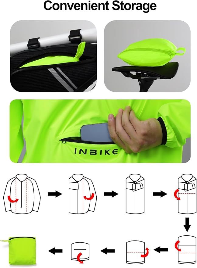 Chaqueta impermeable INBIKE para ciclismo hombre miniatura 7