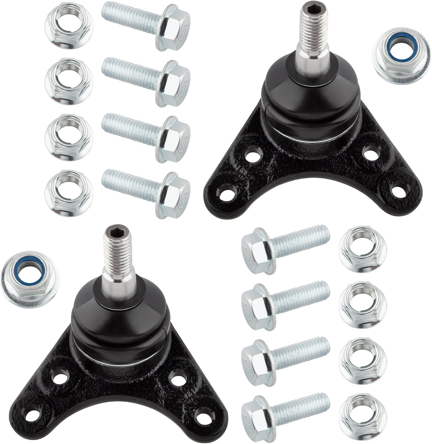 10PCS Front Upper Lower Ball Joints Inner & Outer Tie Rods Sway Links Kit for Chevrolet Colorado for GMC Canyon 2006-2012 for Isuzu I-370 2008 RWD w/Coil Spring Suspension 16mm Tie Rod Threads