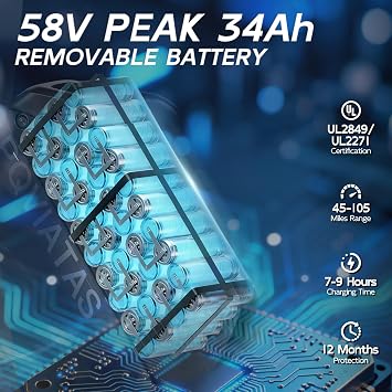 9000W Peak AWD-Ebike-Dual-Motor-Electric-Bike for Adults-Men, 58V Max-output 34Ah Dual-Motor-Ebike 42-46M PH-Hunting-Ebike Long Range Dirtbike, 24*4.0 Fat-Tire-Electric-Bicycle Mountain Bike