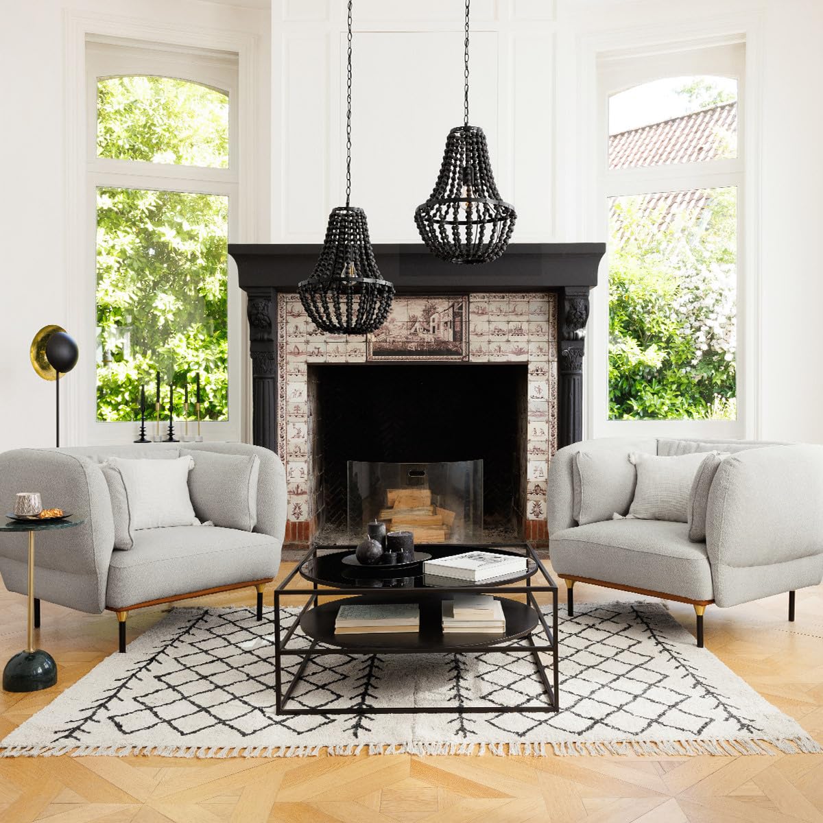 Tavolino isana 120x60cm nero - Atmosphera créateur d'intérieur