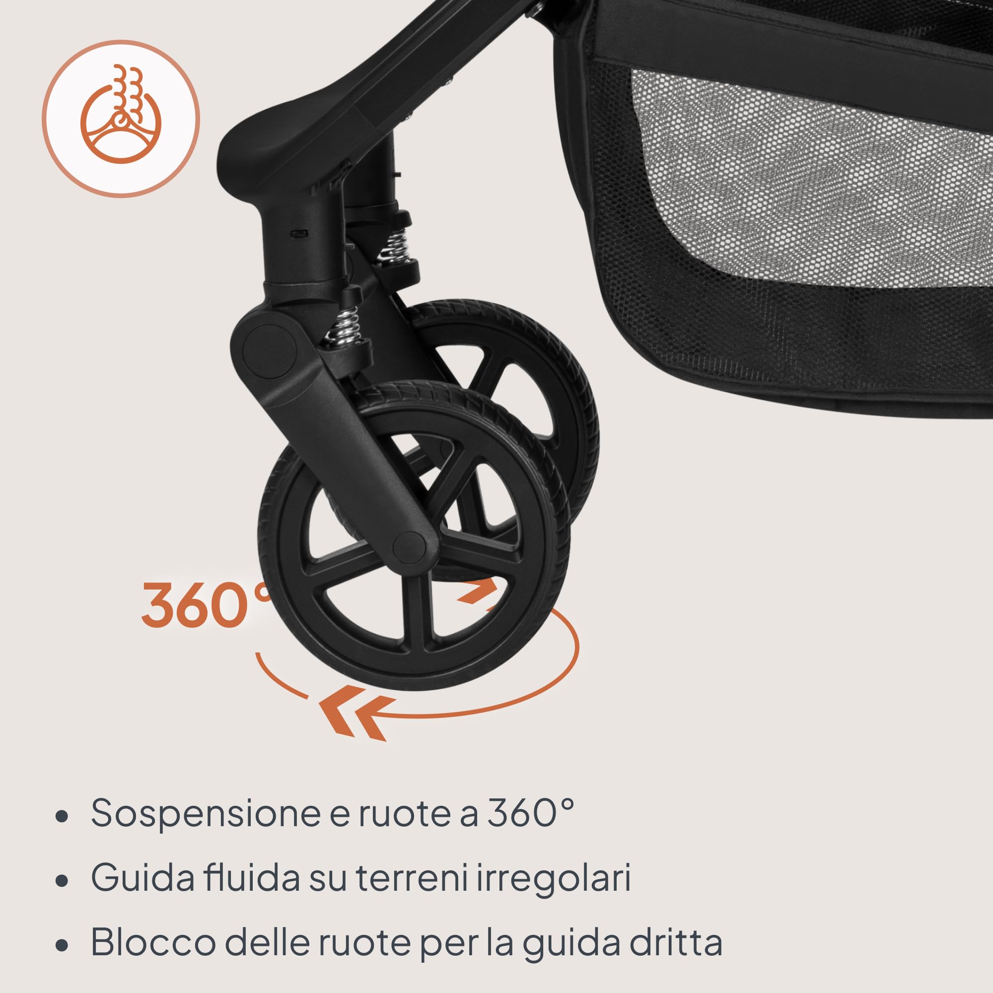 LIONELO Greet Passeggino Trio 3 in 1 Leggero da 0 a 4 Anni, fino a 22 kg | Sistema Modulare con Navicella, Seduta Reversibile e Seggiolino Auto, Sospensioni, Posizione Reclinata, Cappottina UPF50+