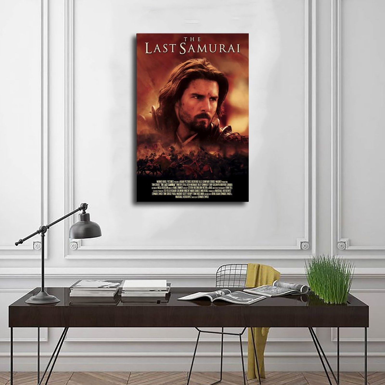 Pixxprint Vieux Maître Samurai Avant Horizon 60x60 Cm Art Toile