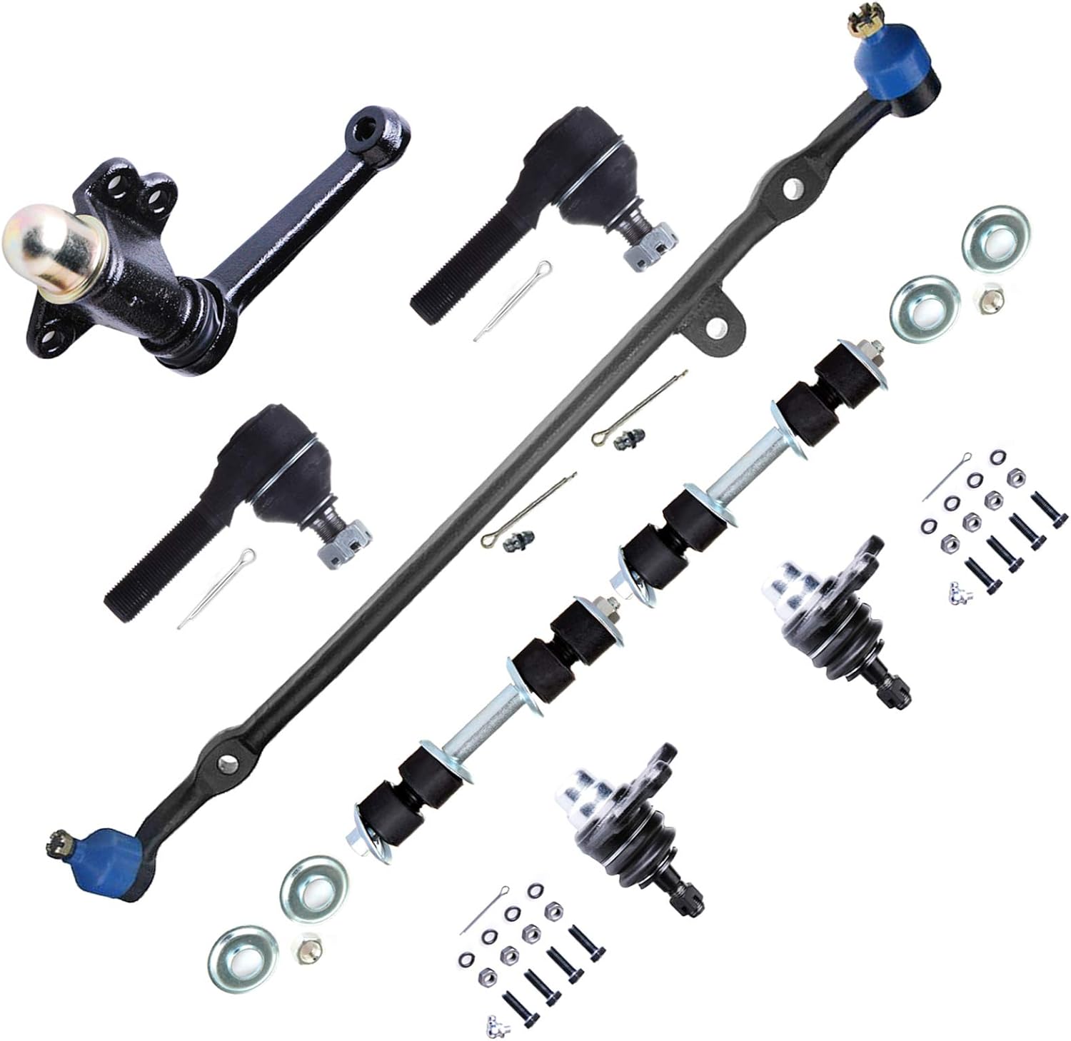 cciyu Front Ball Joint Tie Rod End Sway Bar Center Link Idler Arm fit 1984 1985 1986 1987 1988 for Toyota Pickup RWD 8Pcs Suspension Kit