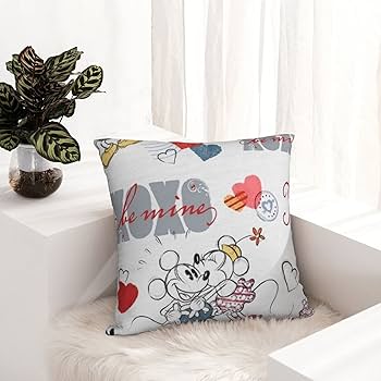 Amazon.co.jp: ミッキーマウス ミニーマウス クッションカバー