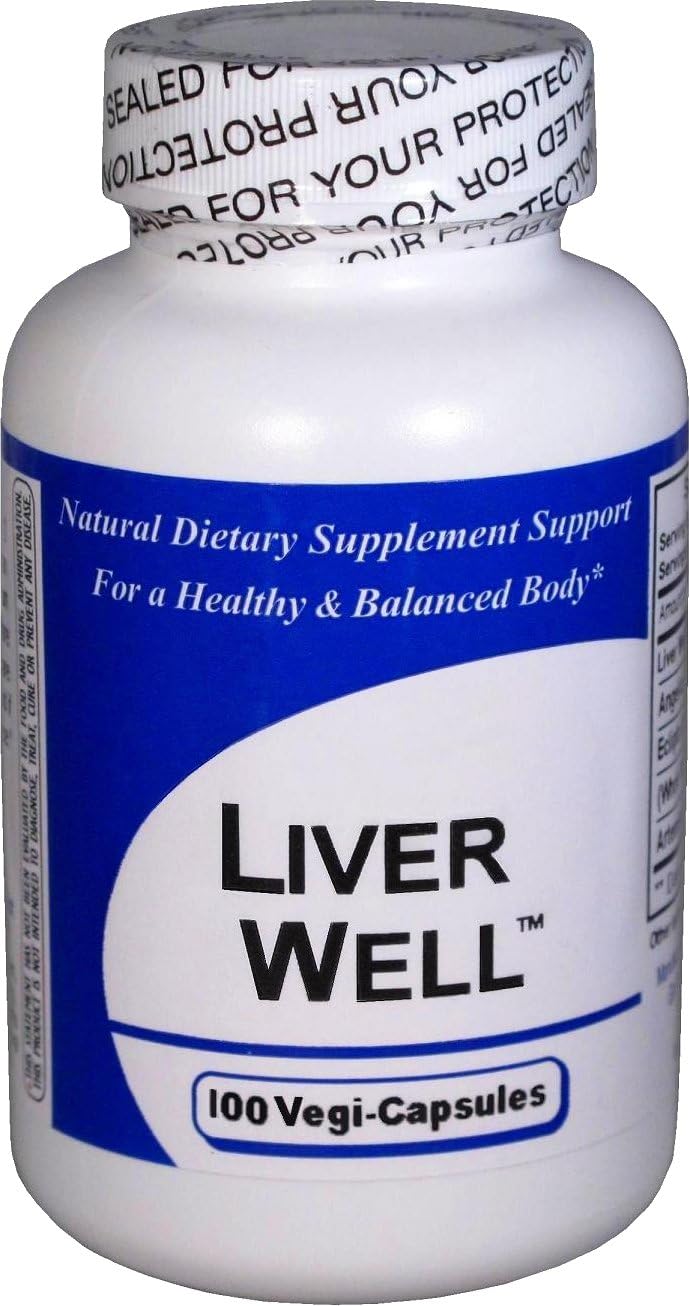 Liver Well 1 Bottle (100 Capsules) - Concentrated Herbal Blend - Dietary Supplement