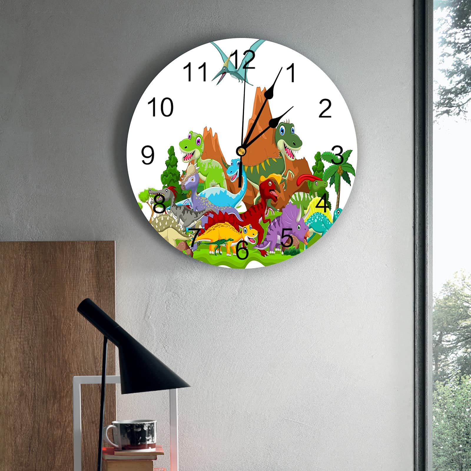 ELD Wanduhren Schwarz-Weiß-Bambus-Wanduhr Wohnkultur Stille Wanduhr Modernes Design Wohnzimmer Dekor Wand Digitaluhr Ostertag Geschenk Freunde Geschenk Uhren