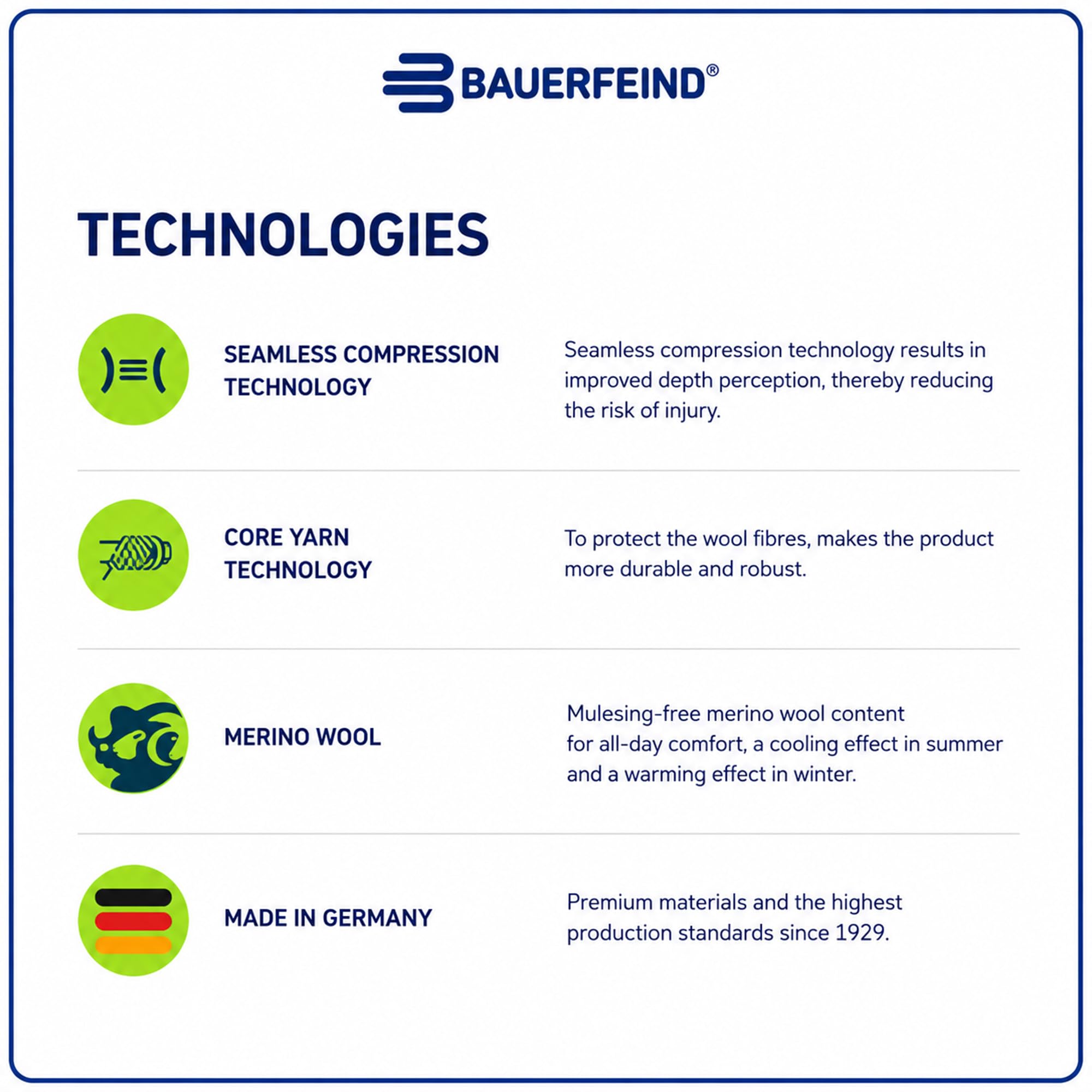 BAUERFEIND Manchon de cheville « Outdoor Compression Ankle Support », 1 chevillère unisexe en laine mérinos, portable à droite et à gauche, bandage de cheville pour équipement de randonnée