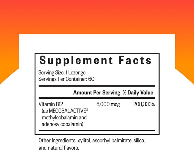 Seeking Health Methyl B12 5000 mcg 60 Pastillas Sublinguales miniatura 2