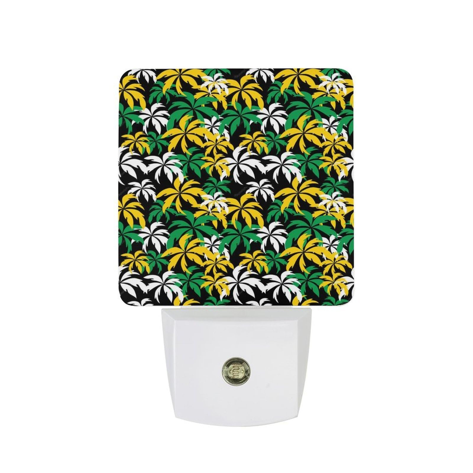 Nqrxadcrt Style Palm Trees In Jamaica Night Light Plug In Wall Lights Bedside Lamp Bedrooms Home Hallways Decoration