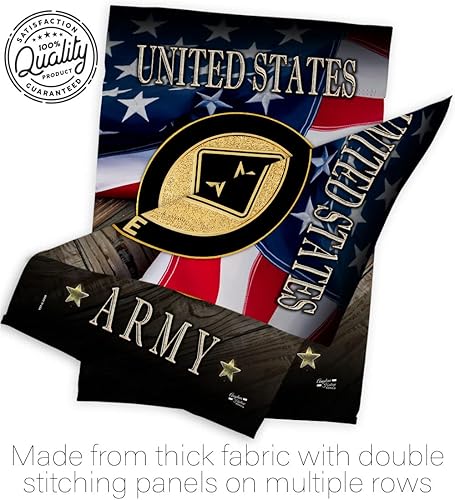 Miniatura 7 de Bandera de jardín de soldado del ejército de Estados Unidos para la vida, juego con soporte, guardabosques de las fuerzas armadas, veterano militar