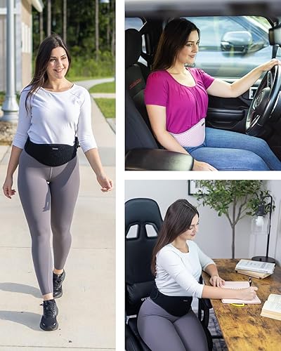 Miniatura 3 de Almohadilla térmica portátil inalámbrica con batería, cinturón de calor eléctrico con 3 niveles de calor, para la parte inferior de la espalda o