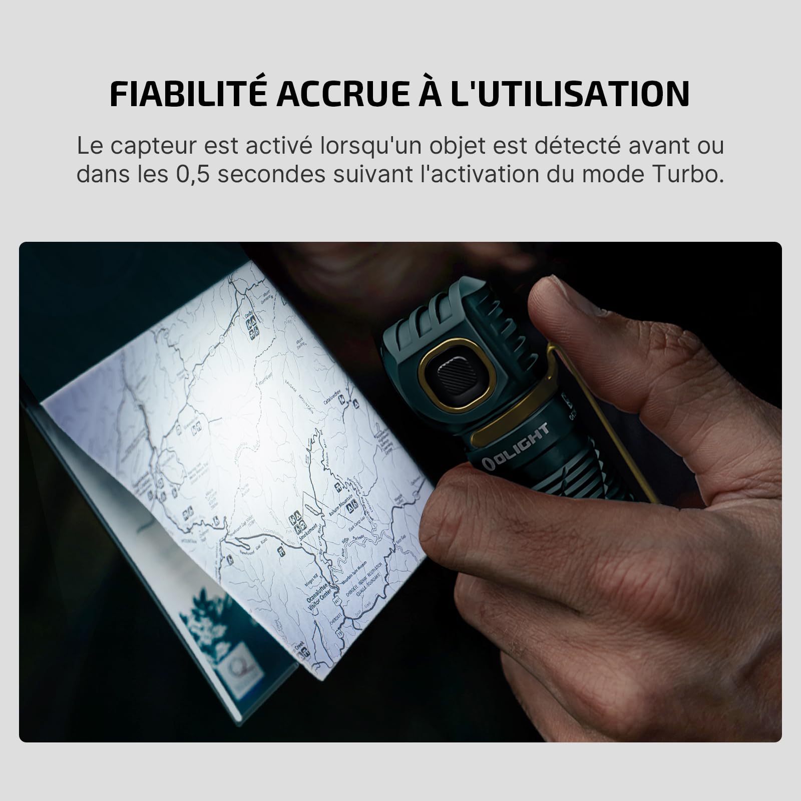 OLIGHT Perun 3 Lampe Frontale Ultra Puissante Rechargeable USB EDC 3000 LM Portée Max. 160 Mètres Torche Clignotant 7 Modes Étanche IP68 Headlamp LED Feu Rouge Pour Camping,Jogging (Bleu Orage)