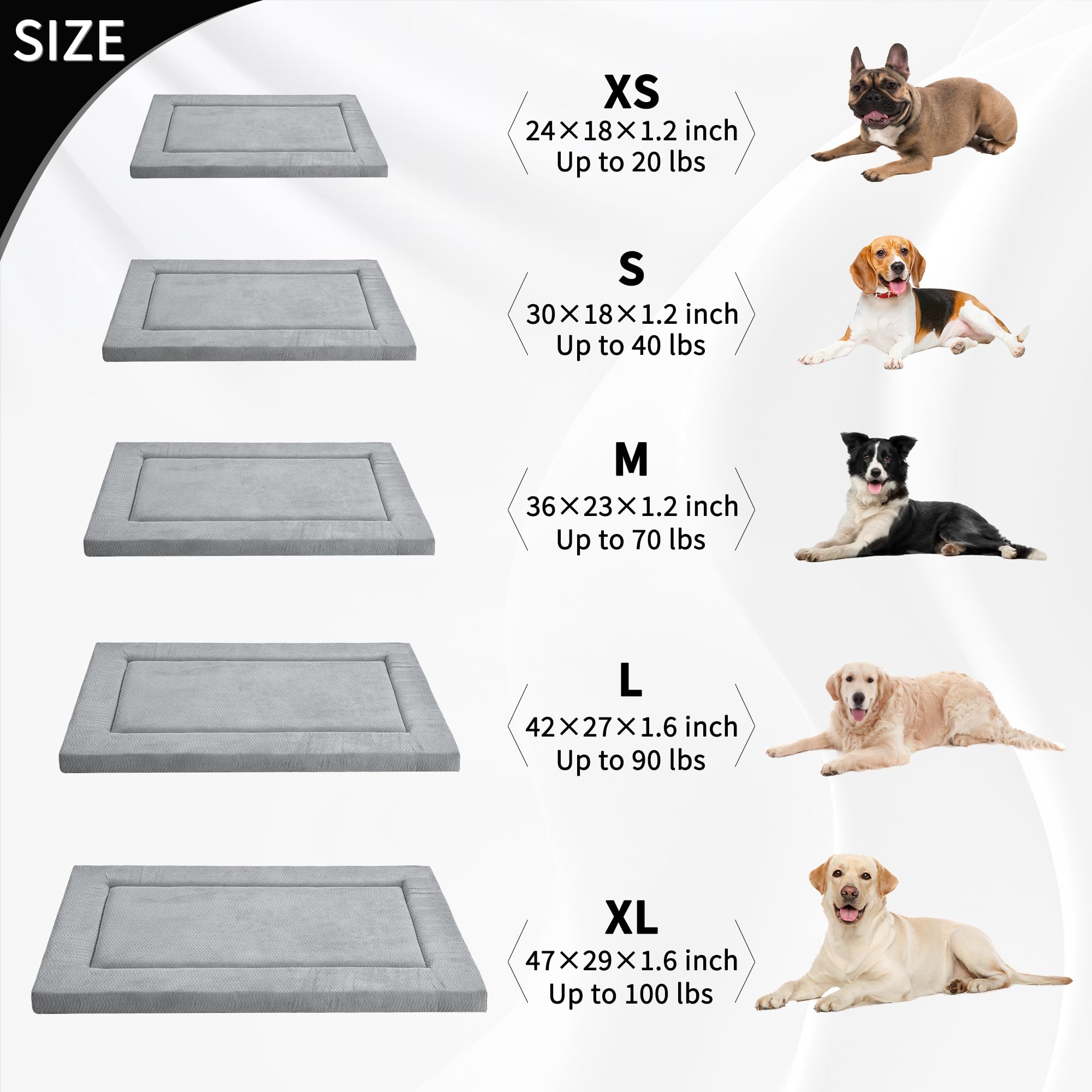 WESTERN HOME Cama Ortopédica Grande Lavable Suave Para Perros Con
